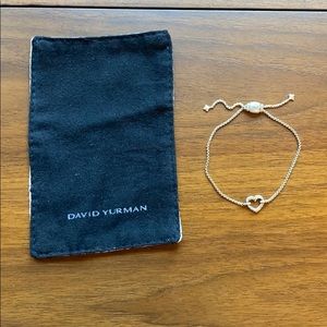 David Yurman Cable Collectibles Heart Bracelet